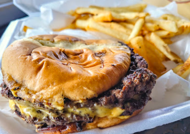 Buster's Burger Joint signature dishes Piggyback Burger
Dogwich
Sweet Potato Fries